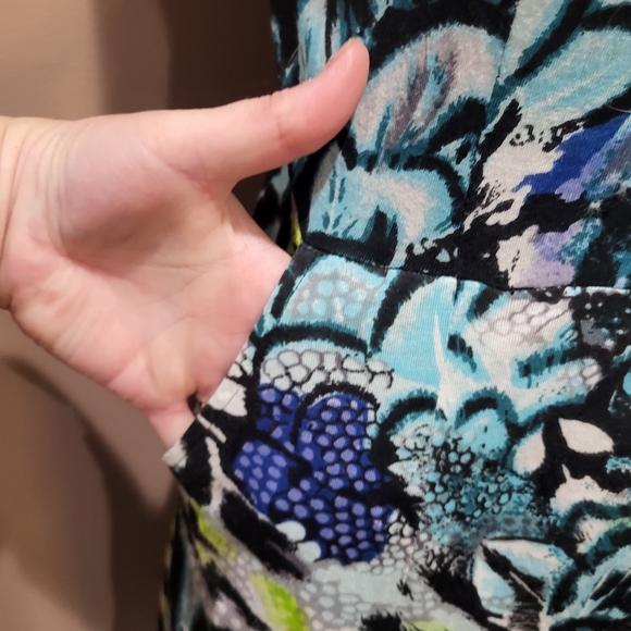 Alberto Makali Beaded fringe neckline sheath dress with POCKETS - Picture 8 of 9